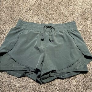 90 Degree By Reflex Gray Athletic Shorts Lightweight Moisture-Wicking